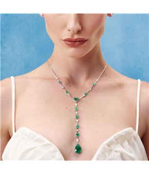 Colar Esmeraldas e Diamantes Lapida��es